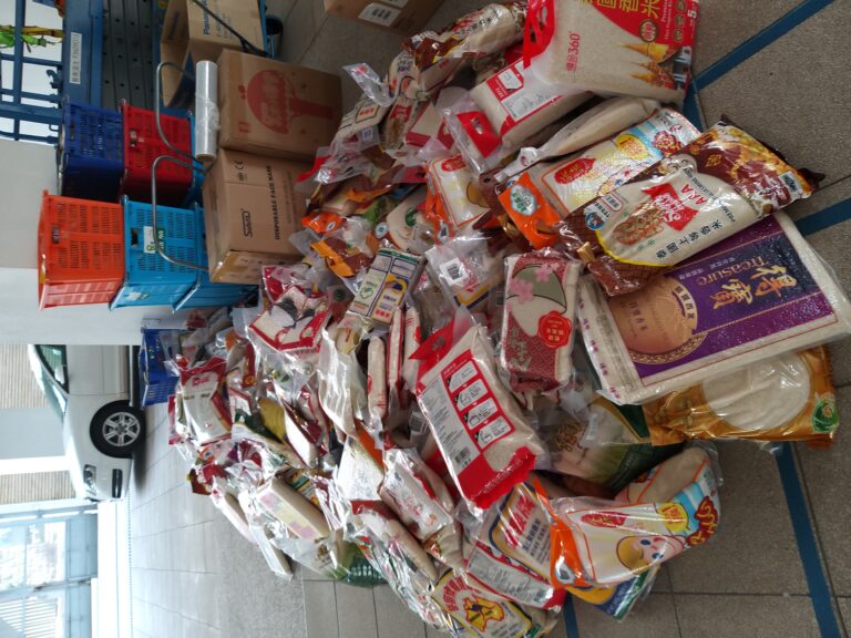 Rice collected from Schools